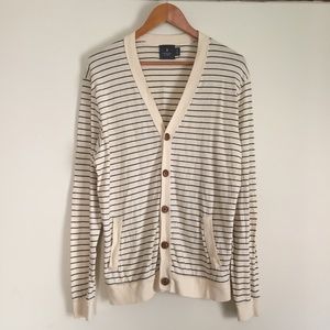 Hawkings McGill Men's Striped Cardigan - XL